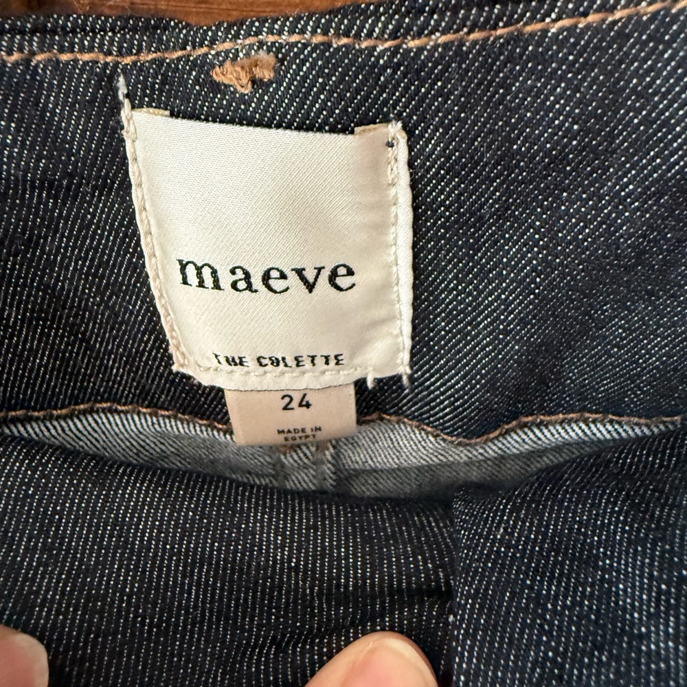 Anthropologie the Colette crop wide leg jeans by Maeve size 24 - Picture 5 of 10